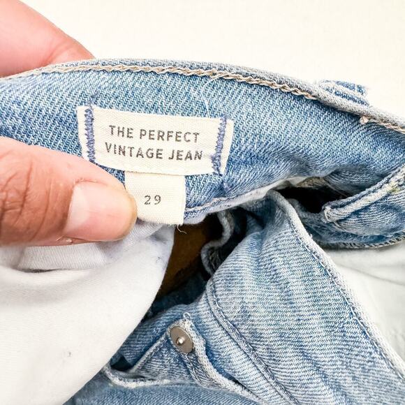 Madewell The Perfect Vintage Jean Light Wash Denim Jeans Size 29 - Picture 5 of 8